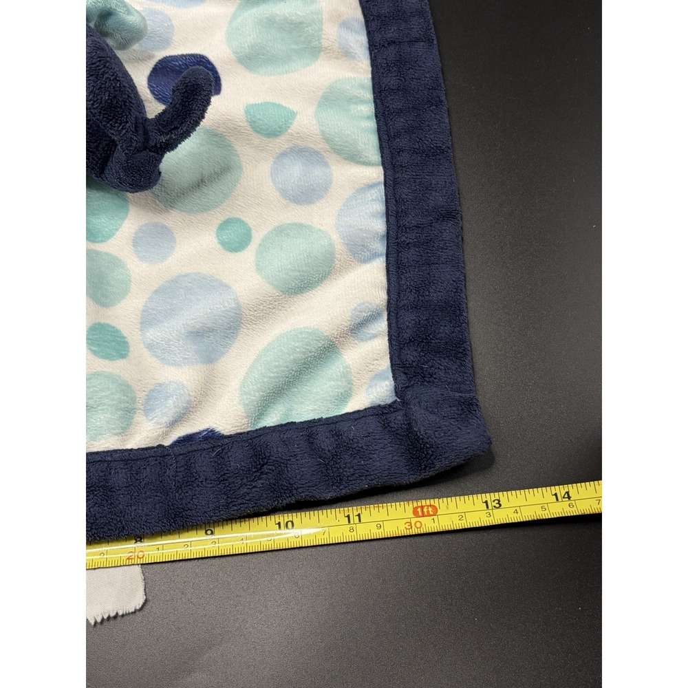 Carter's Whale Lovey Plush Baby Blanket Stuffed Animal Toy Blue 2016 Polka Dots - Picture 9 of 9